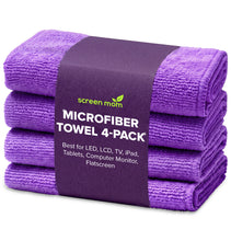 Load image into Gallery viewer, Screen Mom 4-Pack Premium Microfiber Cloths