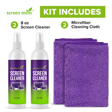 Load image into Gallery viewer, Screen Mom 8oz Screen Cleaner Kit (2-PACK)